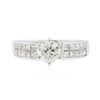 Image 1 : 14KT White Gold 1.59ctw Diamond Ring