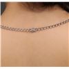 Image 6 : 14KT White Gold 14.01ctw Tanzanite and Diamond Necklace