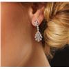 Image 3 : 14KT White Gold 2.87ct Diamond Earrings