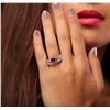Image 1 : 14KT White Gold 1.62ct Ruby and Diamond Wedding Set