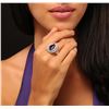 Image 2 : 14KT White Gold 6.27ct Tanzanite and Diamond Ring