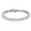 Image 3 : 14KT White Gold 7.26ctw Diamond Tennis  Bracelet