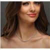 Image 1 : 18KT White Gold 6.28ctw Diamond Necklace