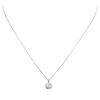Image 1 : 14KT White Gold 1.10ctw Diamond Pendant With Chain