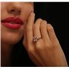 Image 2 : 14KT Rose Gold 1.66ct Morganite and Diamond Ring