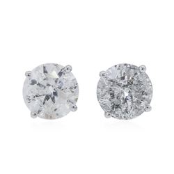 14KT White Gold 1.92ctw Diamond Stud Earrings