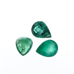 2.65cts. Pear Cut Natural Emerald Parcel