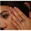 Image 1 : 14KT Yellow Gold 2.29ct Tanzanite and Diamond Ring
