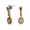 Image 2 : 14KT Two-Tone Gold 1.56ctw Diamond Dangle Earrings