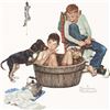 Image 2 : A Lickin Good Bath By Norman Rockwell