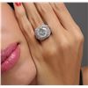 Image 1 : 18KT White Gold 8.40ctw Diamond Ring