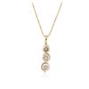 Image 2 : 14KT Yellow Gold 1.50ctw Diamond Pendant With Chain