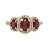 Image 1 : 14KT Yellow Gold 2.18ctw Ruby and Diamond Ring