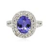 Image 1 : 14KT White Gold 2.56ct Tanzanite and Diamond Ring