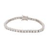 Image 1 : 14KT White Gold 6.05ctw Diamond Tennis Bracelet