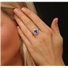 Image 1 : 14KT White Gold 1.61ct Tanzanite and Diamond Ring