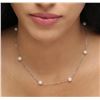 Image 1 : 14KT White Gold Pearl Necklace