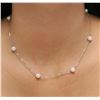 Image 2 : 14KT White Gold Pearl Necklace