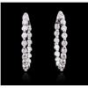 Image 1 : 14KT White Gold 1.83ctw Diamond Earrings