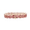 Image 2 : 14KT Rose Gold 17.34ctw Tourmaline and Diamond Bracelet