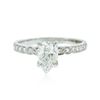 Image 1 : 14KT White Gold EGL Certified 1.16ctw Diamond Ring