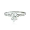 Image 1 : 14KT White Gold EGL Certified 1.16ctw Diamond Ring