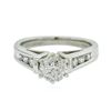 Image 1 : Platinum 1.14ctw Diamond Ring