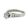 Image 2 : Platinum 1.14ctw Diamond Ring