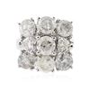 Image 3 : 14KT White Gold 5.08ctw Diamond Ring