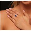 Image 2 : 14KT White Gold 3.22ct Tanzanite and Diamond Ring