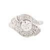 Image 1 : 14KT White Gold 1.29ctw Diamond Ring