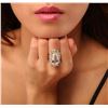 Image 2 : 14KT Yellow Gold 7.54ct Aquamarine and Diamond Ring