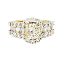 14KT Yellow Gold 3.43ctw Diamond Ring