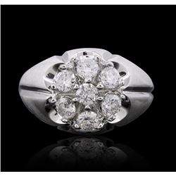 14KT White Gold 1.10ctw Diamond Ring