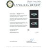 Image 8 : 14KT White Gold 0.76ct Emerald and Diamond Ring