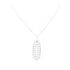 Image 3 : 14KT White Gold 1.79ctw Diamond Pendant With Chain