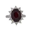 Image 3 : 14KT White Gold 7.74ct Ruby and Diamond Ring