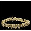 Image 3 : 14KT Yellow Gold 8.25ctw Diamond Bracelet