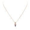 Image 3 : 14KT Rose Gold 0.72ct Tanzanite and Diamond Pendant With Chain