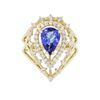 Image 1 : 14KT Yellow Gold 1.69ctw Tanzanite and Diamond Ring