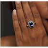 Image 6 : 14KT White Gold 2.39ct Tanzanite and Diamond Ring