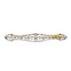 Image 4 : 18KT Two-Tone Gold 1.00ctw Diamond Pin