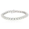 Image 3 : 14KT White Gold 7.60ctw Diamond Tennis  Bracelet