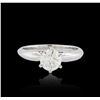 Image 3 : 14KT White Gold 1.00ct Brilliant Cut Diamond Solitaire Ring