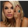 Image 2 : 14KT Two-Tone Gold 9.47ct Emerald and Diamond Ring