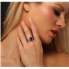 Image 1 : 14KT White Gold 3.95ct Amethyst and Diamond Ring
