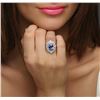 Image 4 : 18KT White Gold 3.19ct Tanzanite and Diamond Ring