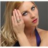 Image 3 : 10KT White Gold 6.00ct Lemon Quartz and Tanzanite Ring