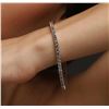 Image 2 : 14KT White Gold 5.34ctw Diamond Tennis Bracelet