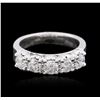 Image 3 : 14KT White Gold 1.36ctw Diamond Ring